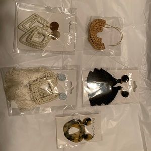 Five Pair of Earrings Very Cute